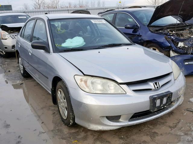 2HGES164X4H907342 - 2004 HONDA CIVIC DX SILVER photo 1