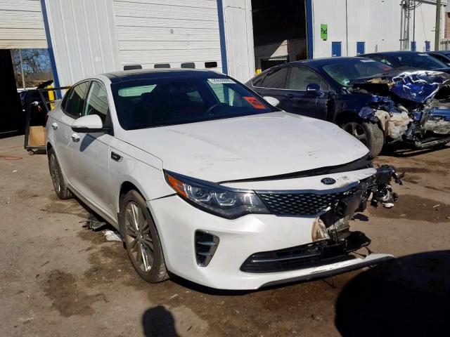 5XXGV4L25HG159580 - 2017 KIA OPTIMA SXL WHITE photo 1