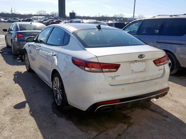 5XXGV4L25HG159580 - 2017 KIA OPTIMA SXL WHITE photo 3