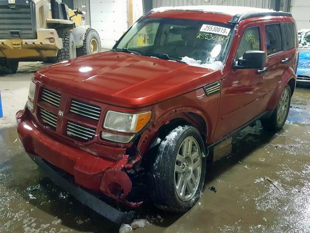 1D4PU4GX9BW505566 - 2011 DODGE NITRO HEAT BURGUNDY photo 2