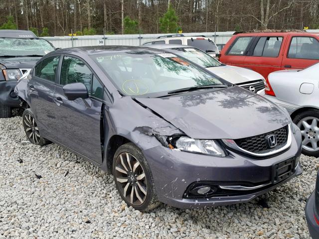 19XFB2F9XEE079455 - 2014 HONDA CIVIC EXL GRAY photo 1