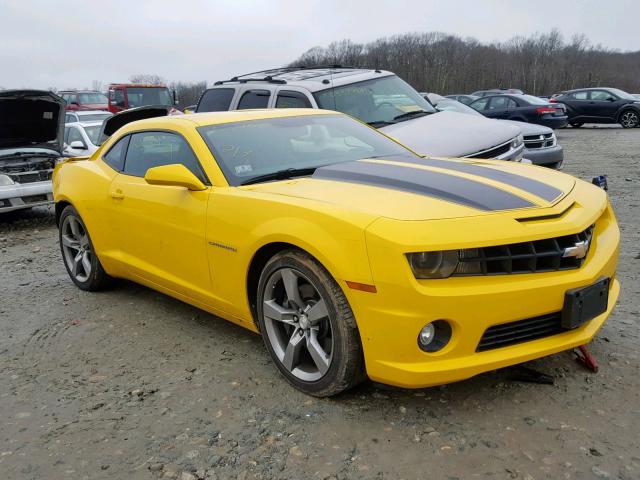 2G1FK1EJ8C9153921 - 2012 CHEVROLET CAMARO 2SS YELLOW photo 1