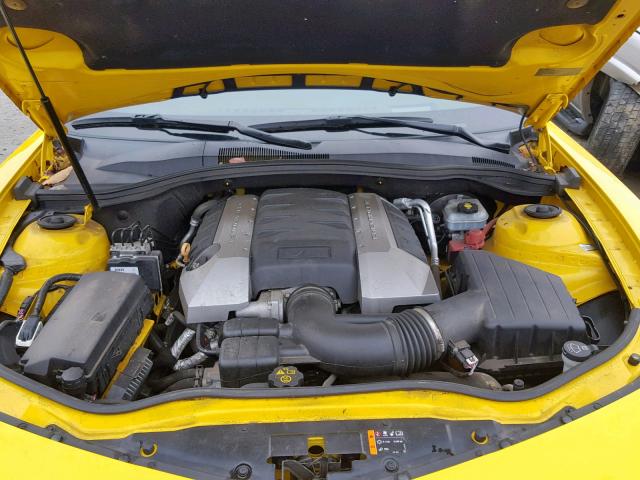 2G1FK1EJ8C9153921 - 2012 CHEVROLET CAMARO 2SS YELLOW photo 7