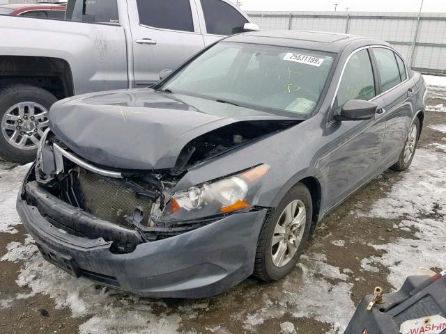 1HGCP26408A000876 - 2008 HONDA ACCORD LXP GRAY photo 2