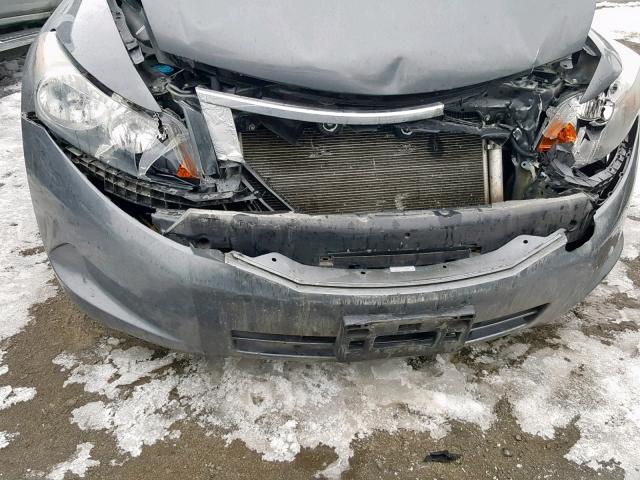 1HGCP26408A000876 - 2008 HONDA ACCORD LXP GRAY photo 9