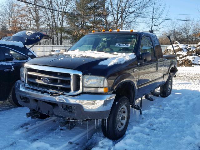 1FTNX21L34EA46923 - 2004 FORD F250 SUPER BLACK photo 2