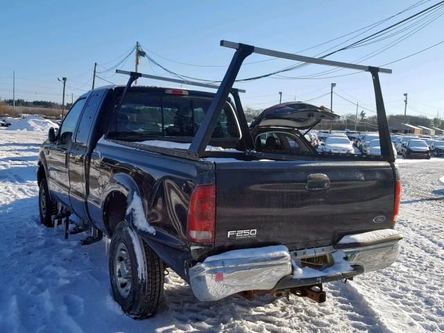 1FTNX21L34EA46923 - 2004 FORD F250 SUPER BLACK photo 3