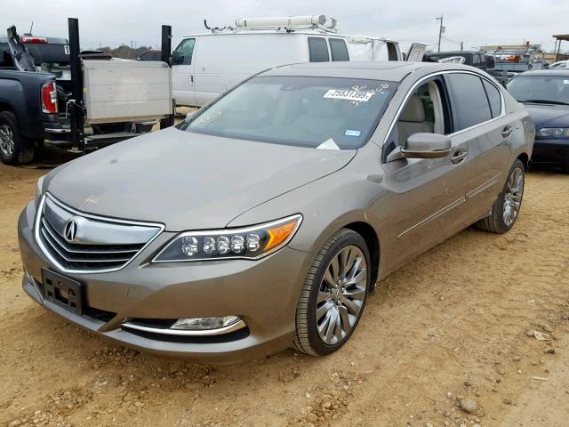 JH4KC1F54GC000678 - 2016 ACURA RLX TECH SILVER photo 2