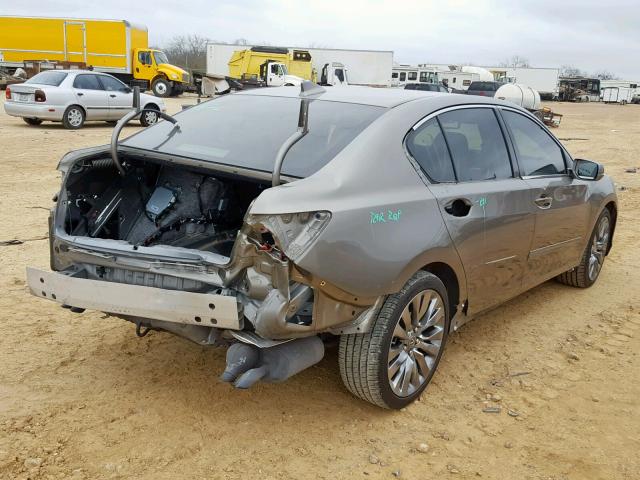 JH4KC1F54GC000678 - 2016 ACURA RLX TECH SILVER photo 4