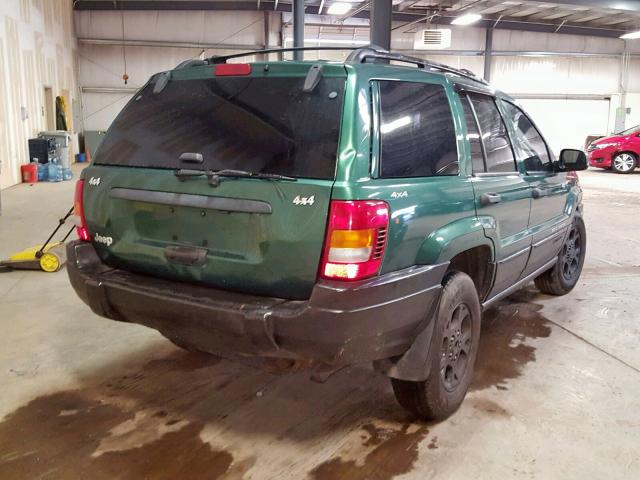 1J4GW58S1XC690117 - 1999 JEEP GRAND CHER GREEN photo 4