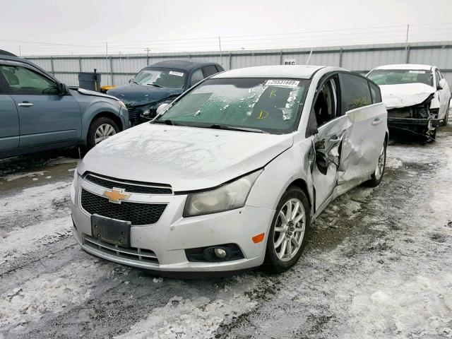 1G1PK5SC7C7176514 - 2012 CHEVROLET CRUZE ECO SILVER photo 2