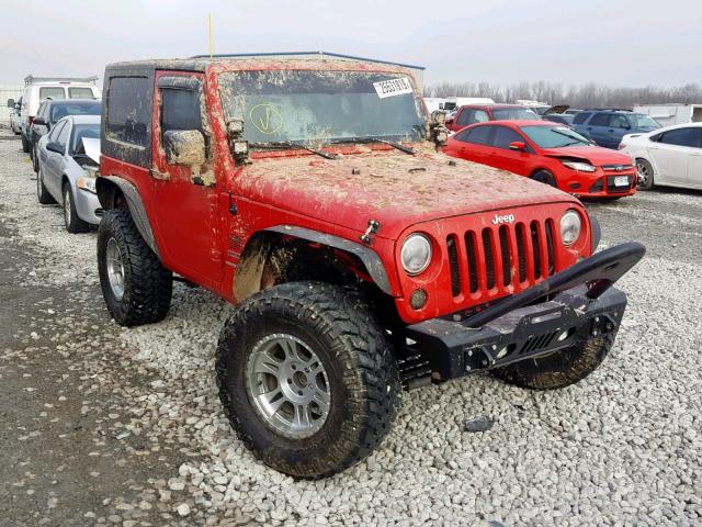 1J4AA2D13AL150808 - 2010 JEEP WRANGLER S RED photo 1