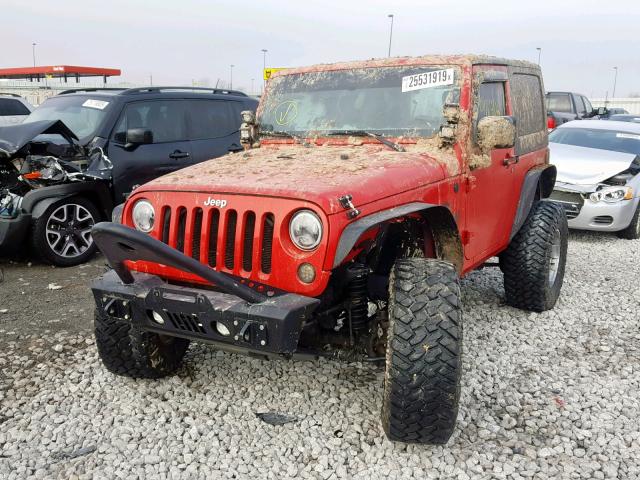 1J4AA2D13AL150808 - 2010 JEEP WRANGLER S RED photo 2