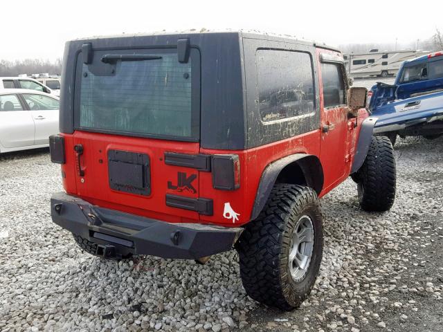 1J4AA2D13AL150808 - 2010 JEEP WRANGLER S RED photo 4