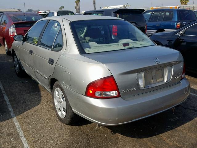 3N1CB51D63L776052 - 2003 NISSAN SENTRA XE GRAY photo 3