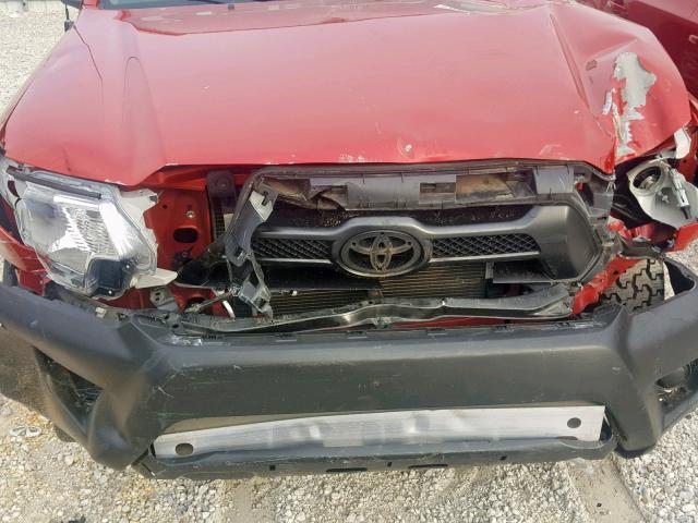 5TFNX4CN4DX020605 - 2013 TOYOTA TACOMA RED photo 9