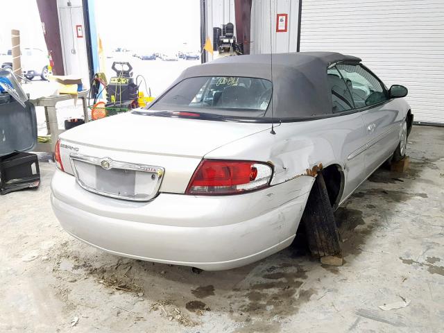 1C3EL45X16N169406 - 2006 CHRYSLER SEBRING SILVER photo 4