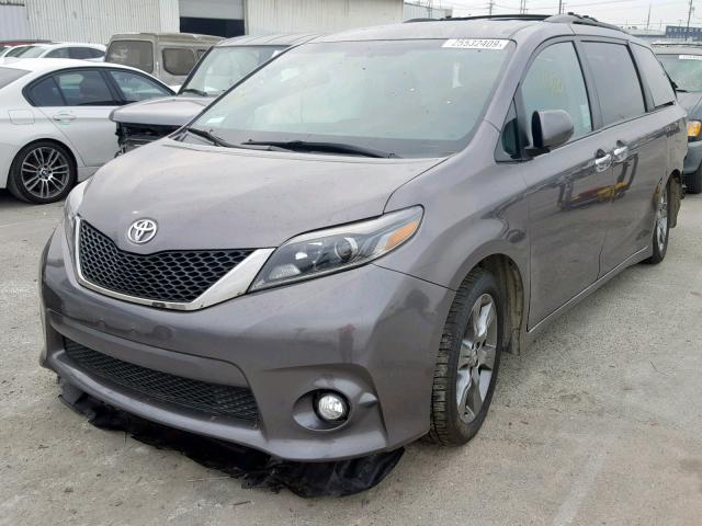 5TDXK3DC5FS684483 - 2015 TOYOTA SIENNA SPO CHARCOAL photo 2