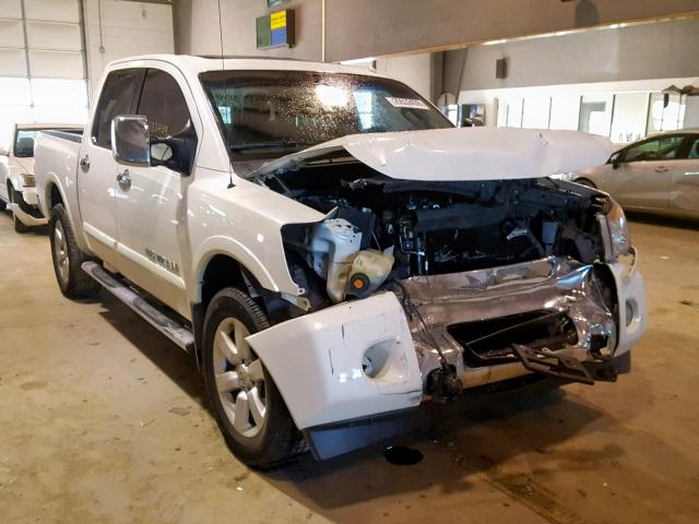 1N6BA0EC5DN306707 - 2013 NISSAN TITAN S WHITE photo 1