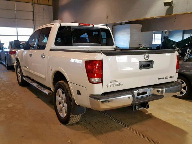 1N6BA0EC5DN306707 - 2013 NISSAN TITAN S WHITE photo 3