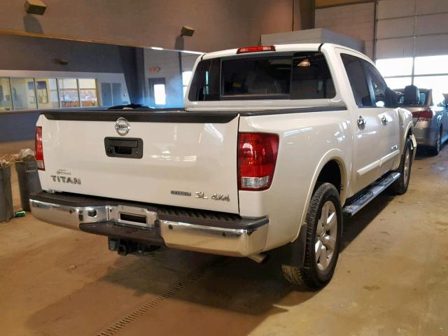 1N6BA0EC5DN306707 - 2013 NISSAN TITAN S WHITE photo 4