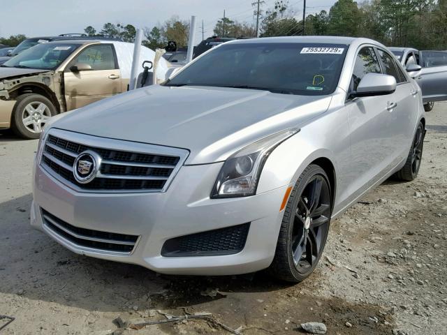 1G6AA5RA8D0140204 - 2013 CADILLAC ATS SILVER photo 2