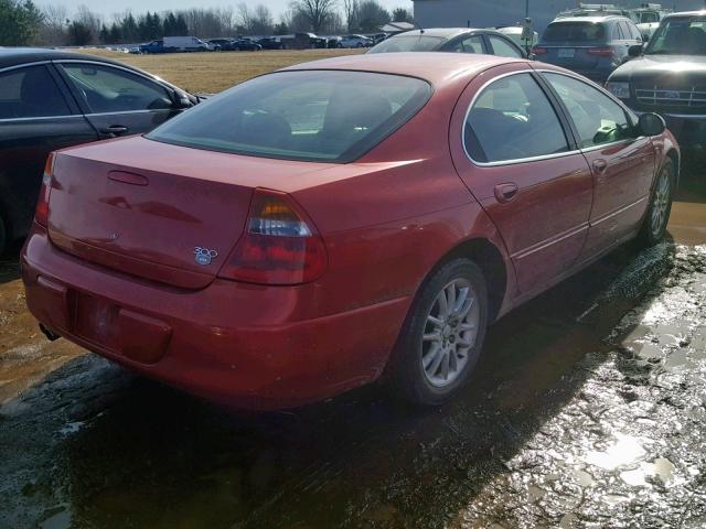 2C3HE66G11H659962 - 2001 CHRYSLER 300M MAROON photo 4