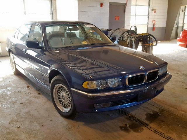 WBAGH83461DP27929 - 2001 BMW 740 IL BLUE photo 1