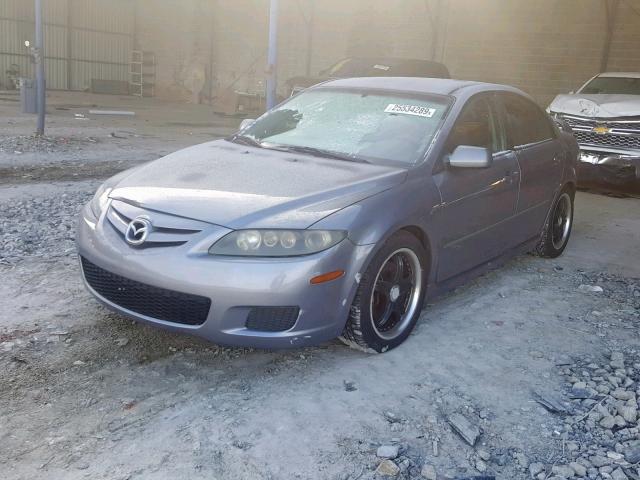 1YVHP84D075M58851 - 2007 MAZDA 6 S GRAY photo 2