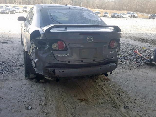 1YVHP84D075M58851 - 2007 MAZDA 6 S GRAY photo 9