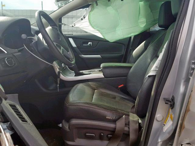 2FMDK3JC6BBA84070 - 2011 FORD EDGE SEL SILVER photo 5