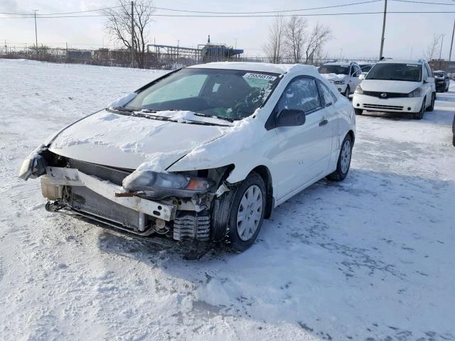 2HGFG1A22AH000866 - 2010 HONDA CIVIC DX WHITE photo 2