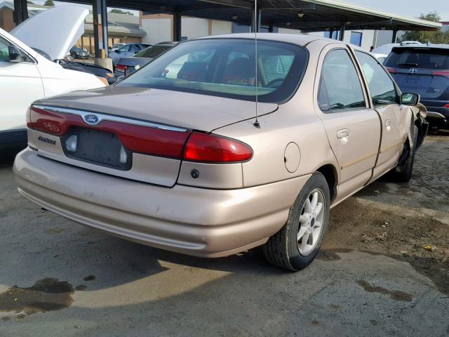 1FAFP6633XK152997 - 1999 FORD CONTOUR SE BEIGE photo 4