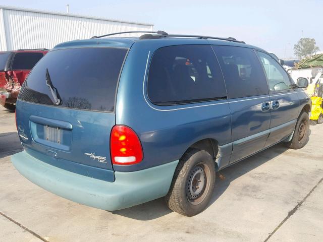 2C4GJ44R3YR693210 - 2000 CHRYSLER GRAND VOYA BLUE photo 4