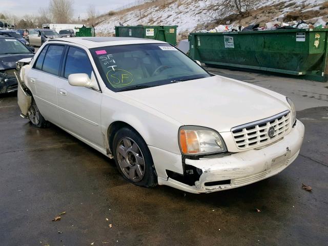 1G6KF549X1U173356 - 2001 CADILLAC DEVILLE DT WHITE photo 1