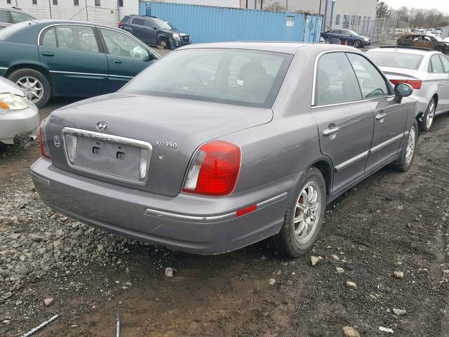 KMHFU45E44A313591 - 2004 HYUNDAI XG 350 GRAY photo 4