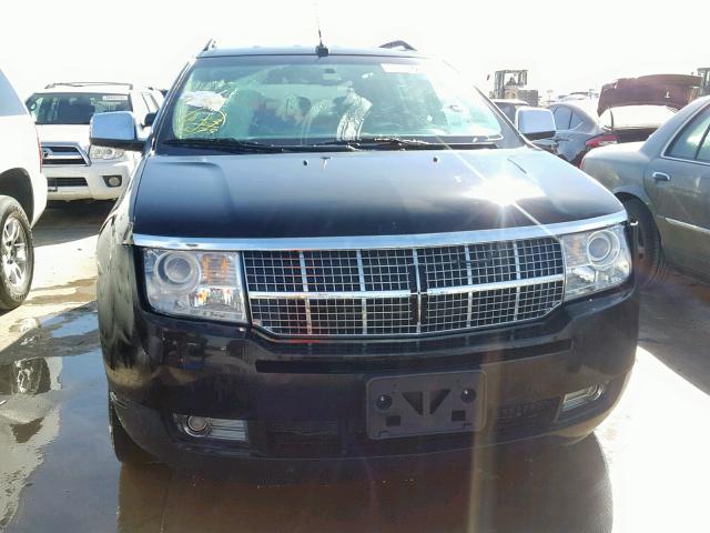 2LMDU68C38BJ03043 - 2008 LINCOLN MKX BLACK photo 9