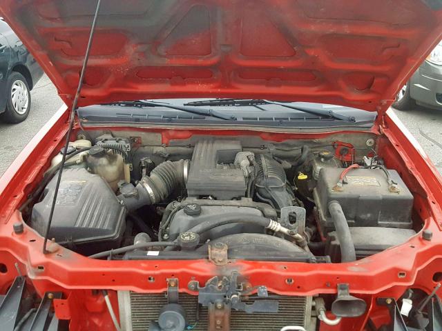 1GCCS146968149500 - 2006 CHEVROLET COLORADO RED photo 7