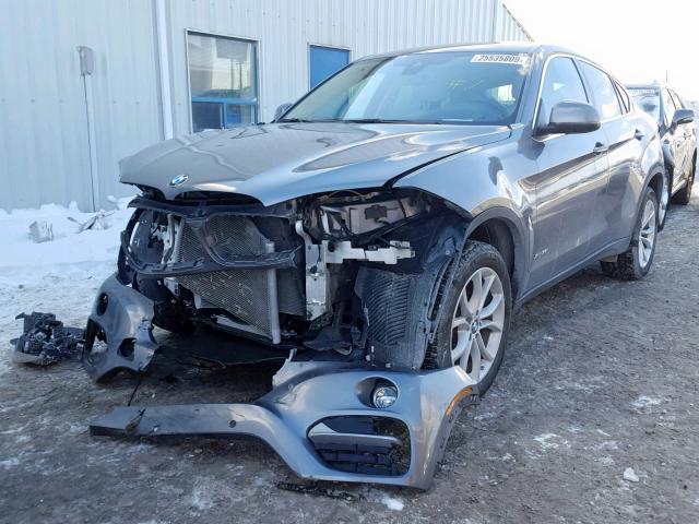 5UXKU2C51F0N76770 - 2015 BMW X6 XDRIVE3 GRAY photo 2