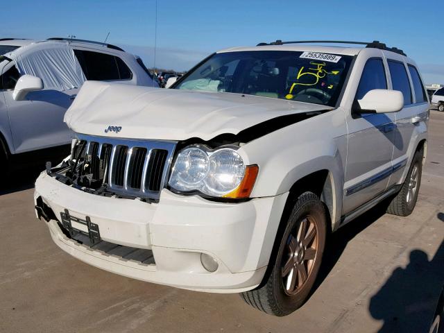 1J8HS58278C129565 - 2008 JEEP GRAND CHER WHITE photo 2