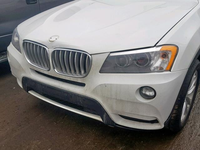 5UXWX9C5XD0D04610 - 2013 BMW X3 XDRIVE2 WHITE photo 9