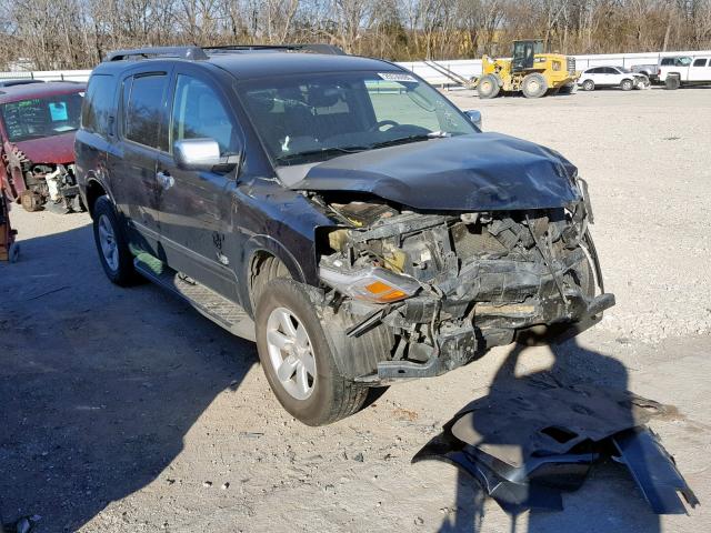 5N1AA08C78N619608 - 2008 NISSAN ARMADA SE BLACK photo 1