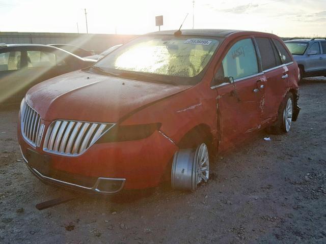 2LMDJ8JK0CBL02288 - 2012 LINCOLN MKX RED photo 2