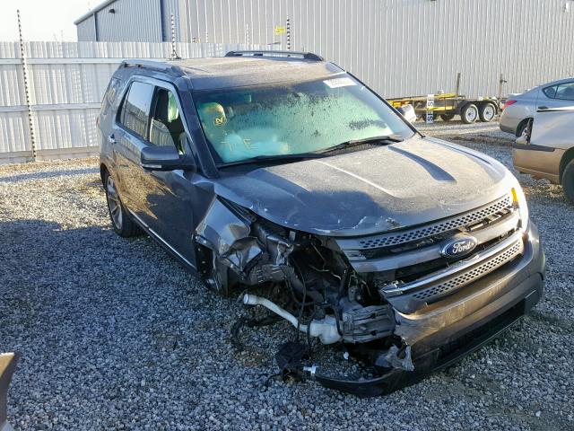 1FM5K7F84DGB75401 - 2013 FORD EXPLORER L GRAY photo 1