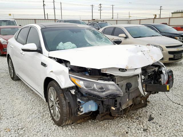 5XXGV4L2XHG160255 - 2017 KIA OPTIMA SXL WHITE photo 1