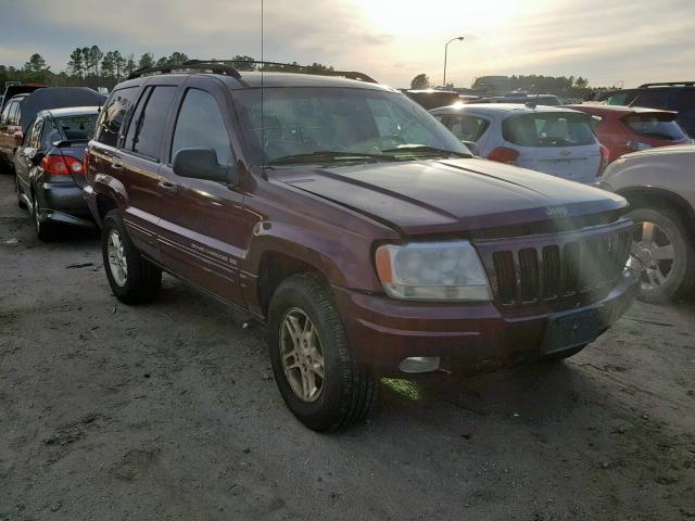 1J4GW68S7XC720758 - 1999 JEEP GRAND CHER BURGUNDY photo 1