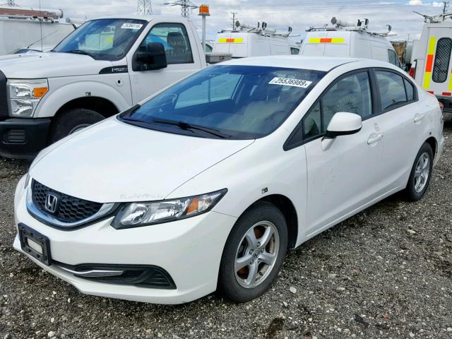 19XFB5F53DE000348 - 2013 HONDA CIVIC NATU WHITE photo 2