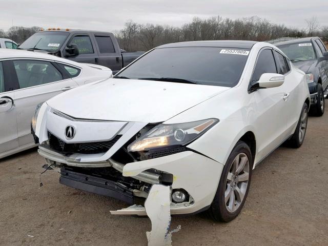 2HNYB1H64AH500715 - 2010 ACURA ZDX ADVANC WHITE photo 2