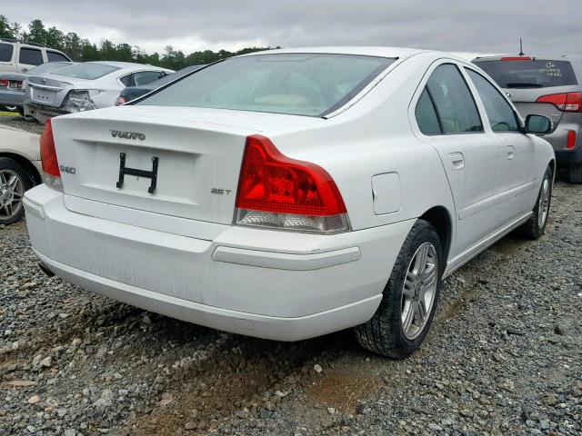 YV1RS592272630338 - 2007 VOLVO S60 2.5T WHITE photo 4