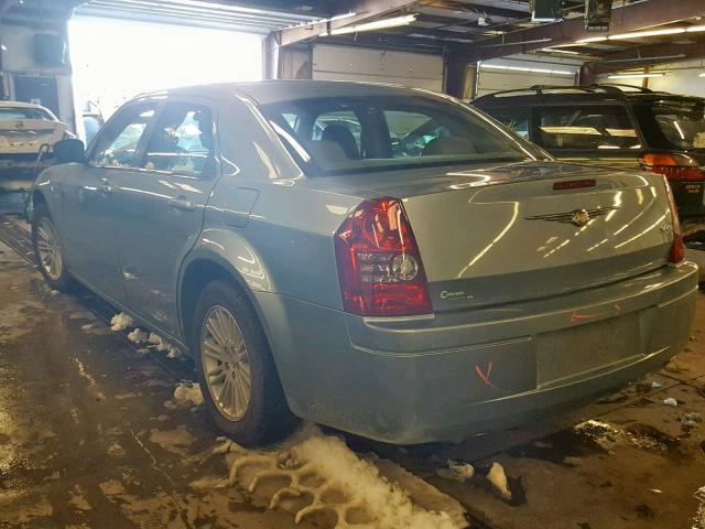 2C3KA43D79H504974 - 2009 CHRYSLER 300 LX BLUE photo 3